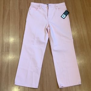 Hudson Remi Straight Cropped Jeans, pink, Size 32